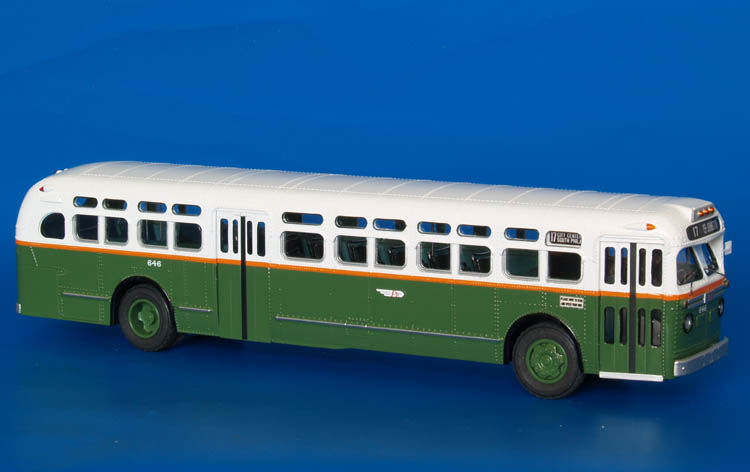 1955 GM TDH-5106 (Philadelphia Transportation Co. 500-799; 2900-3249 series). SPTC246.08 Model 1 48